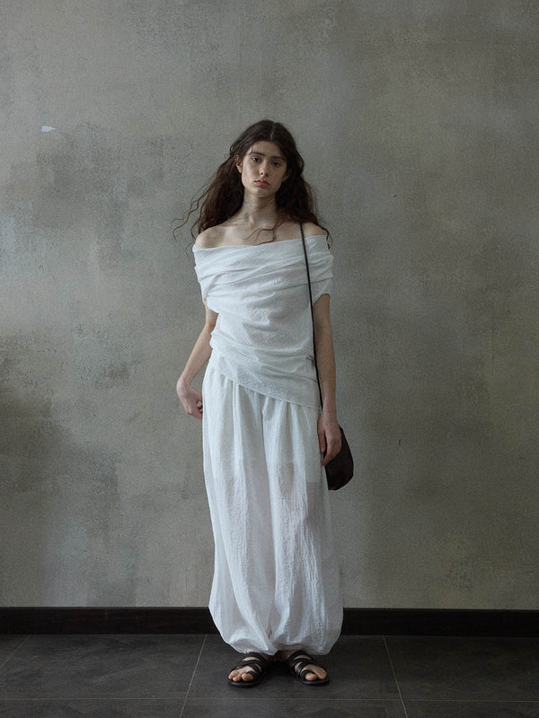 Top Sorella à épaules dénudées torsadé