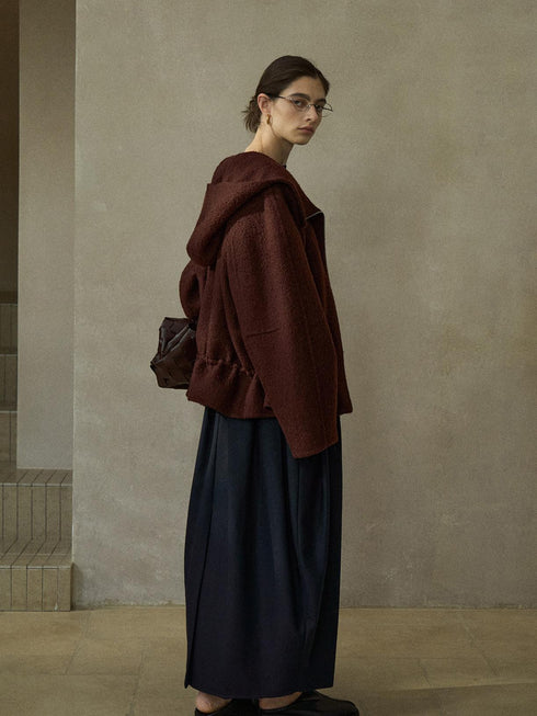 Arcadia Manteau en Laine Réversible