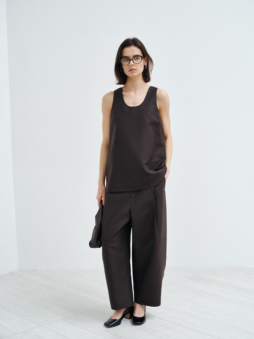 Pantalon Inkveil en mélange de lin