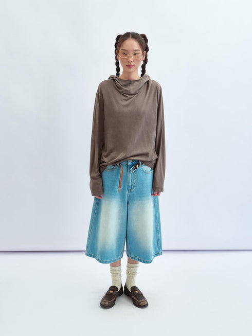 Haut à Capuche Drapé