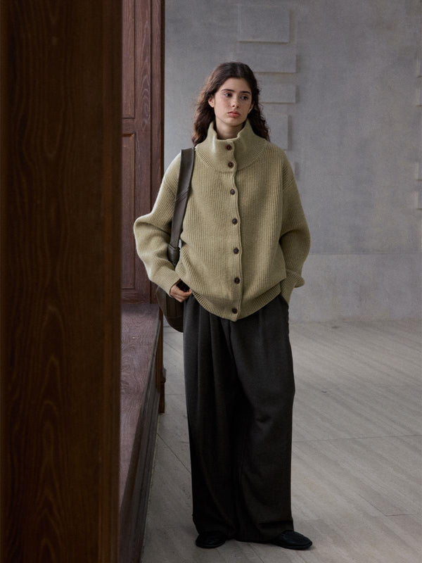 Glyph Cardigan Wool Sweater