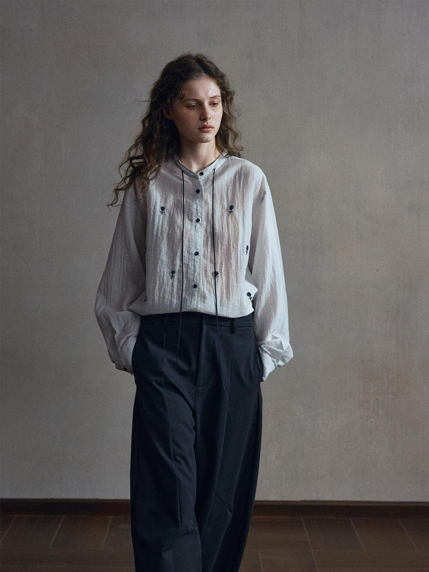 Opal Trace Silk-Blend Shirt