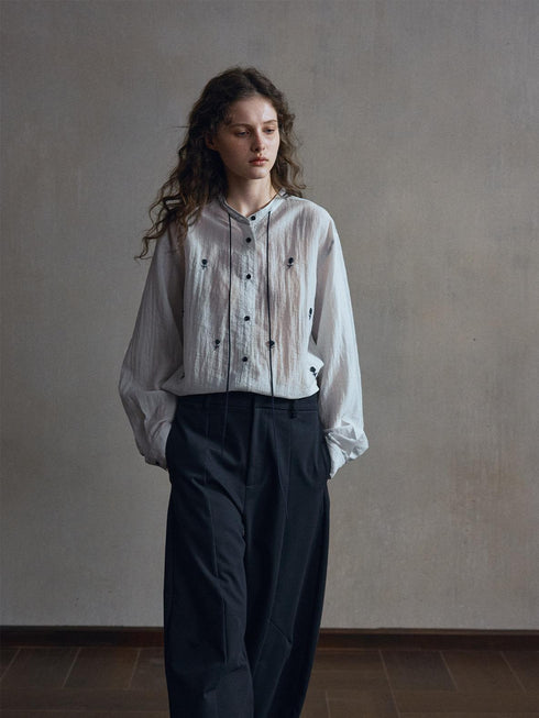 Chemise Opal Trace En Mélange De Soie