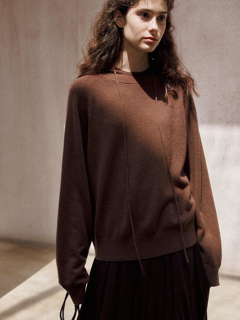 Liora Pull à Capuche en Laine