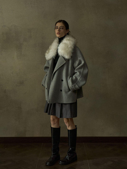 Deco Veste en Laine Réversible