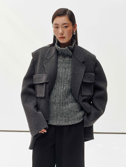 Rustic Wool Elegance Vest
