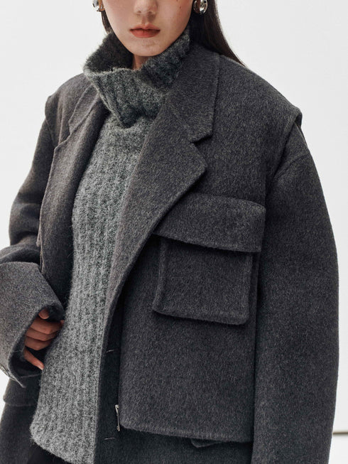 Rustic Wool Elegance Vest