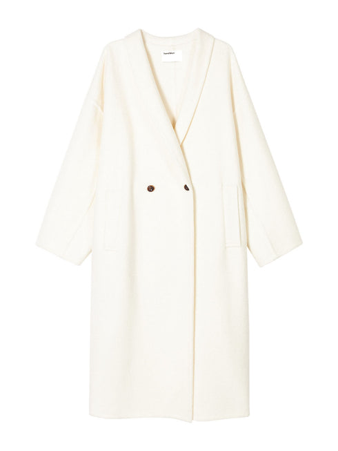 Elwen Wool Coat with Scarf