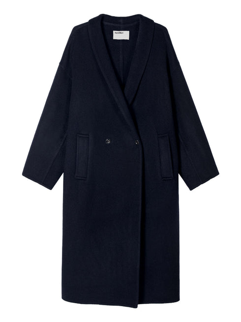 Elwen Wool Coat with Scarf