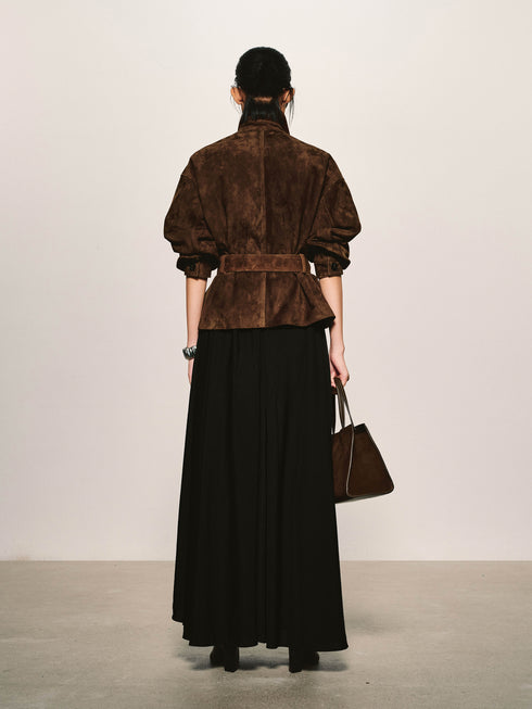 Suede Utility Field Jacket