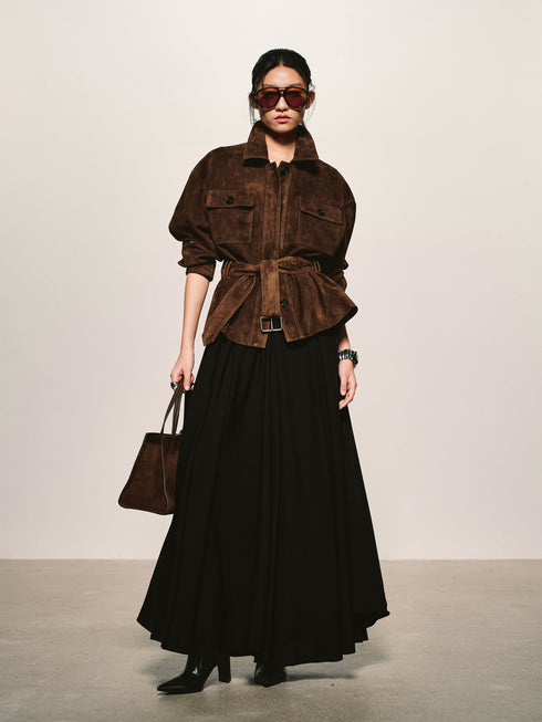 Suede Utility Field Jacket