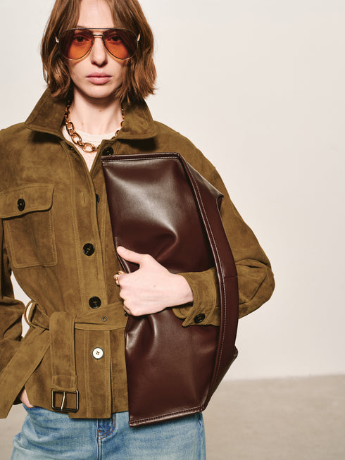 Suede Utility Field Jacket