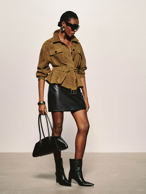 Suede Utility Field Jacket
