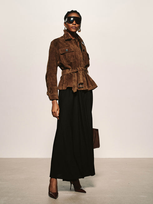 Suede Utility Field Jacket