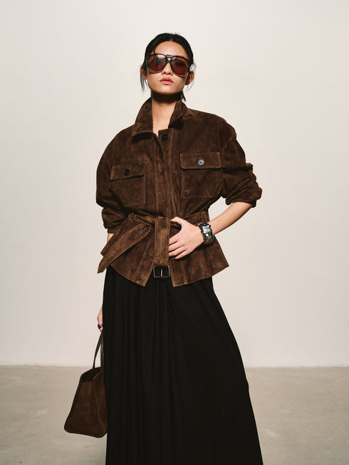 Suede Utility Field Jacket