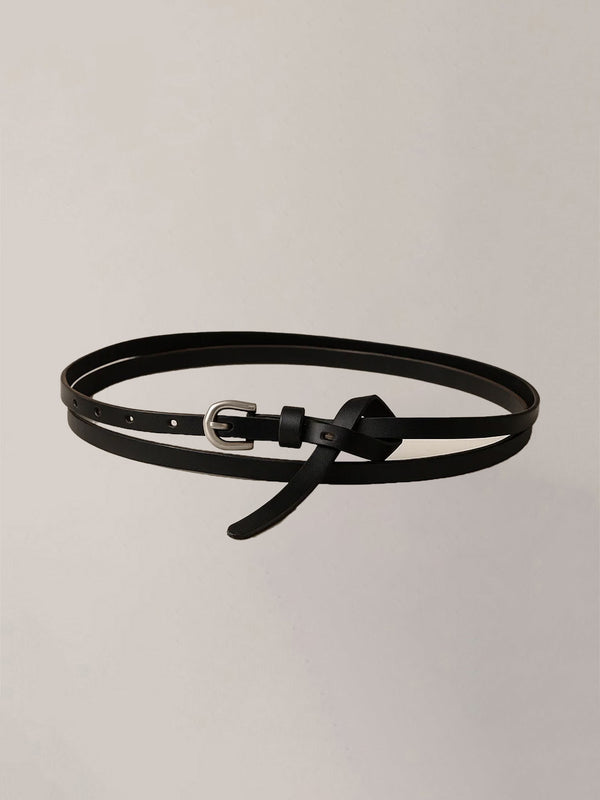 Double Loop Leather Belt