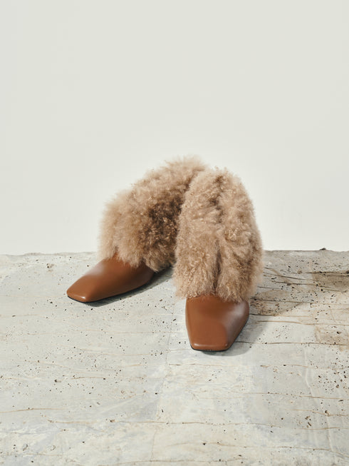Lovisa Wool-Cuff Boots