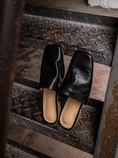 Still Leather Mule