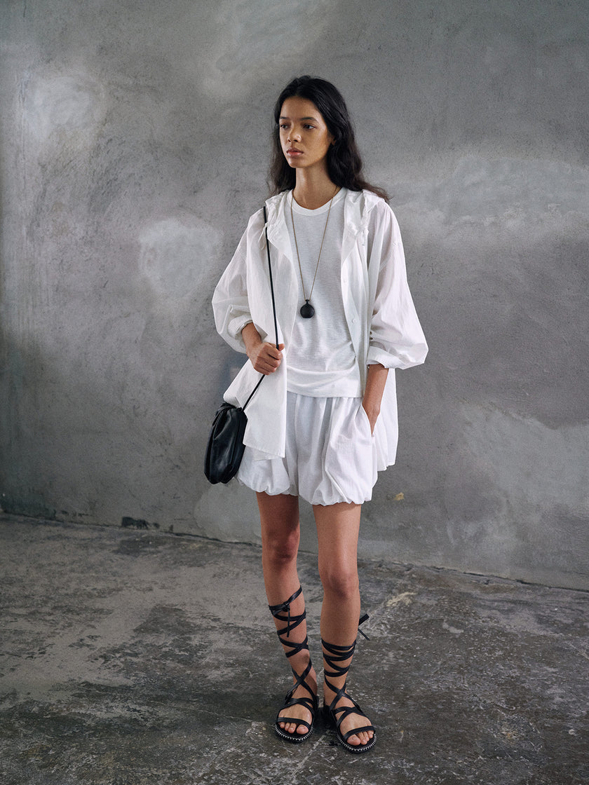 Haze Drift Hooded Shirt