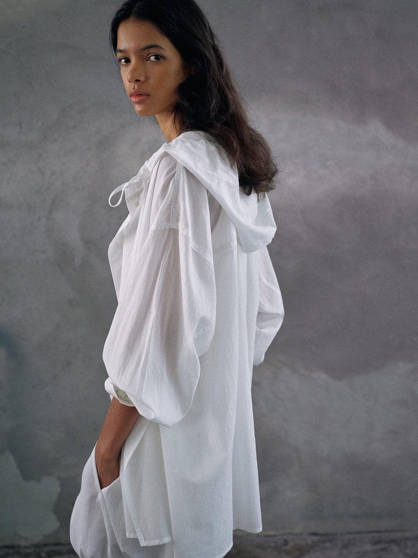 Haze Drift Hooded Shirt