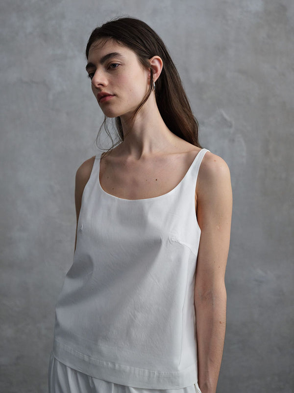 Cinder Satin Tank