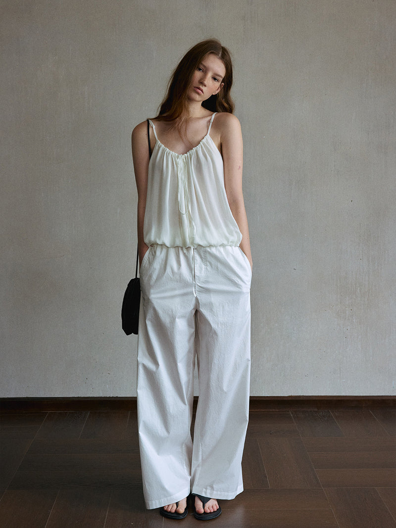 Onyx Drawstring Wide-Leg