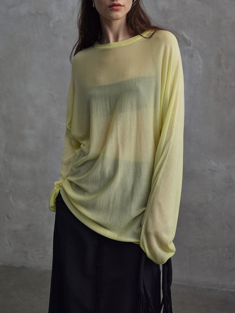 Top in Maglia Trasparente Haze