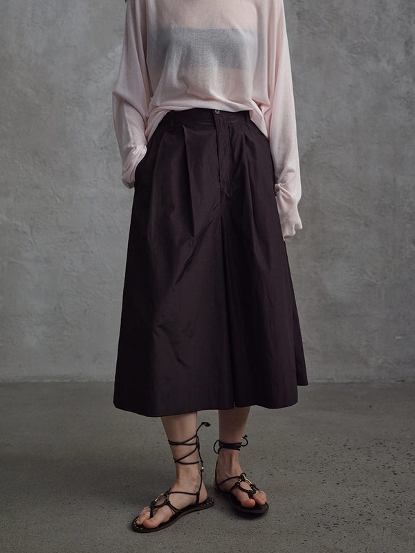 Obscura Cropped Wide-Leg-Hose
