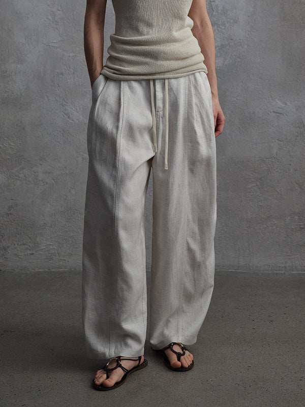 Nocturne Lyocell-Linen Trousers