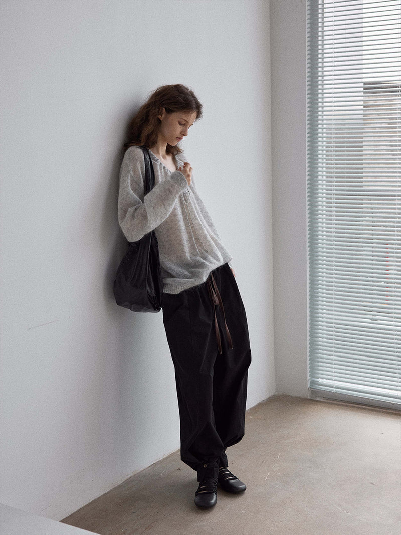 Fluff Wool Line Top