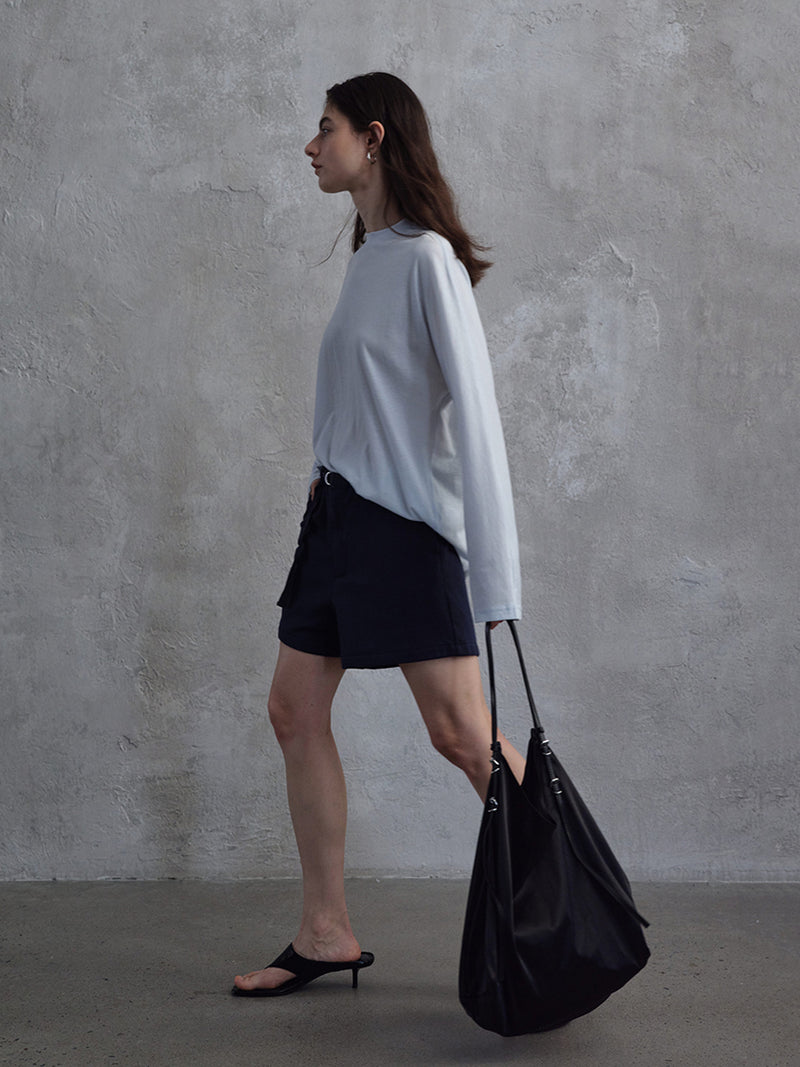 Inkveil Belted Shorts