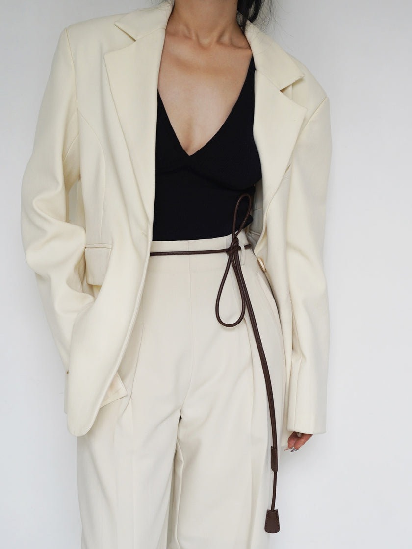 Ceinture en simili cuir lisse