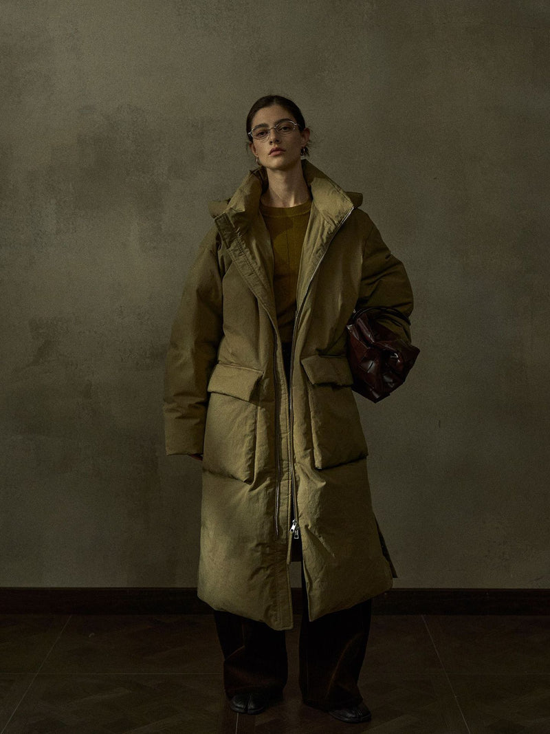Manteau matelassé cocon froissé