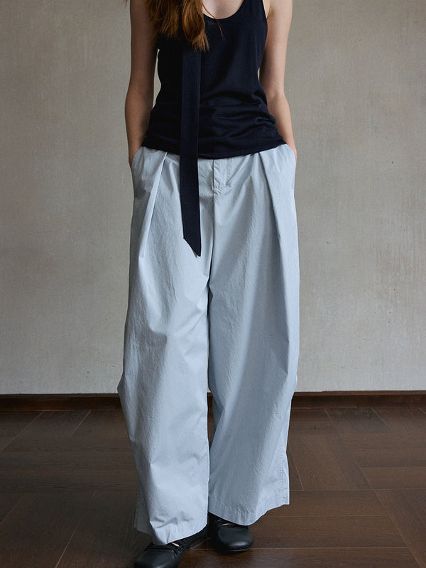 Lumen Pleated Wide-Leg