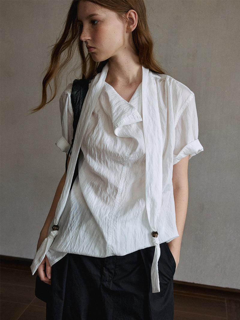 Zephyr Asymmetric Lyocell Shirt