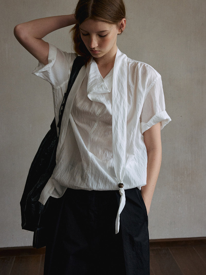 Zephyr Asymmetric Lyocell Shirt