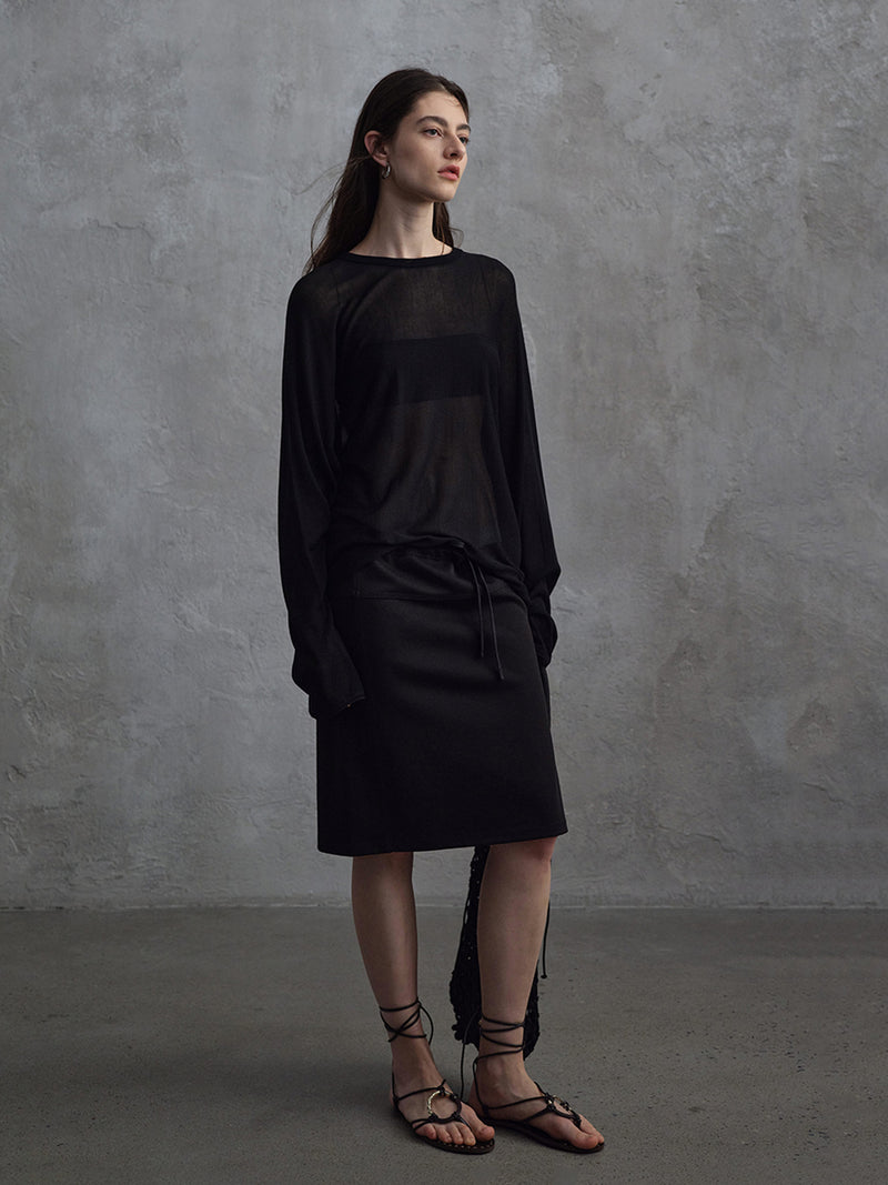 Top in Maglia Trasparente Haze