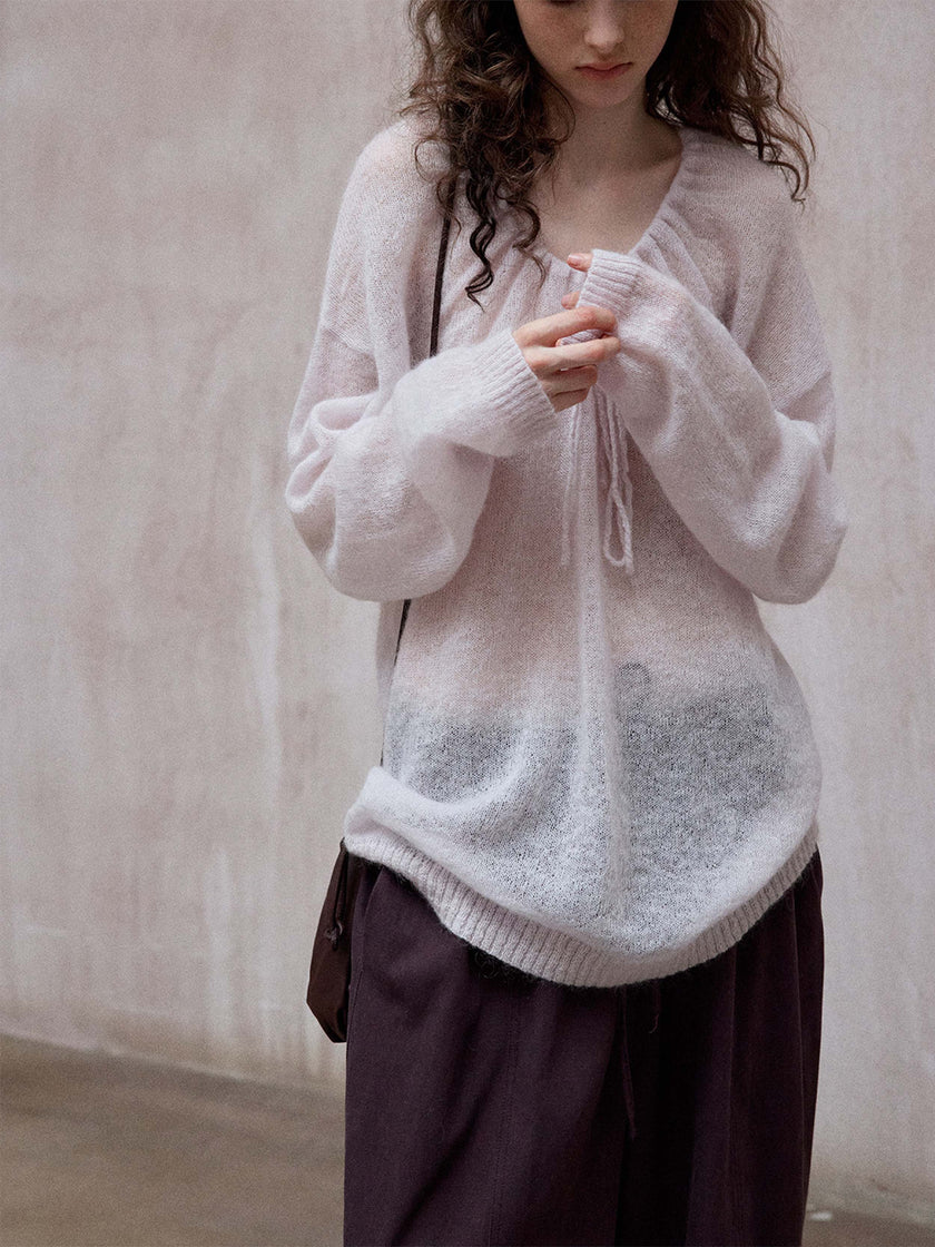 Fluff Wool Line Top