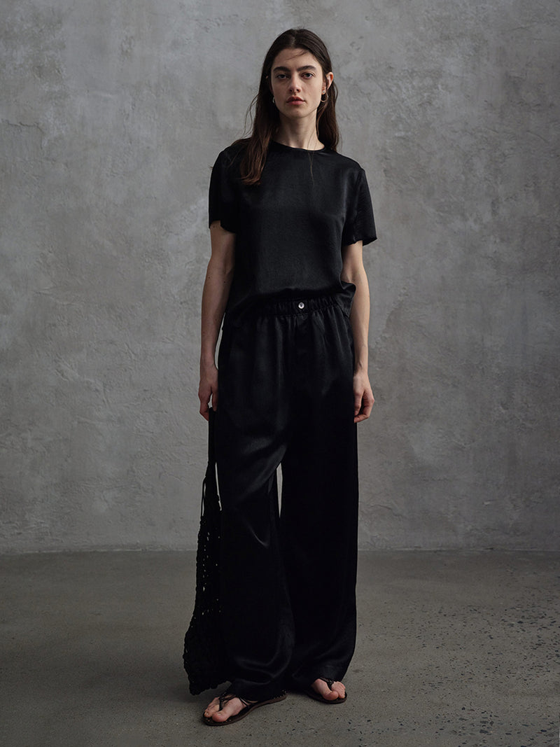 Eclipse Satin Column Trousers