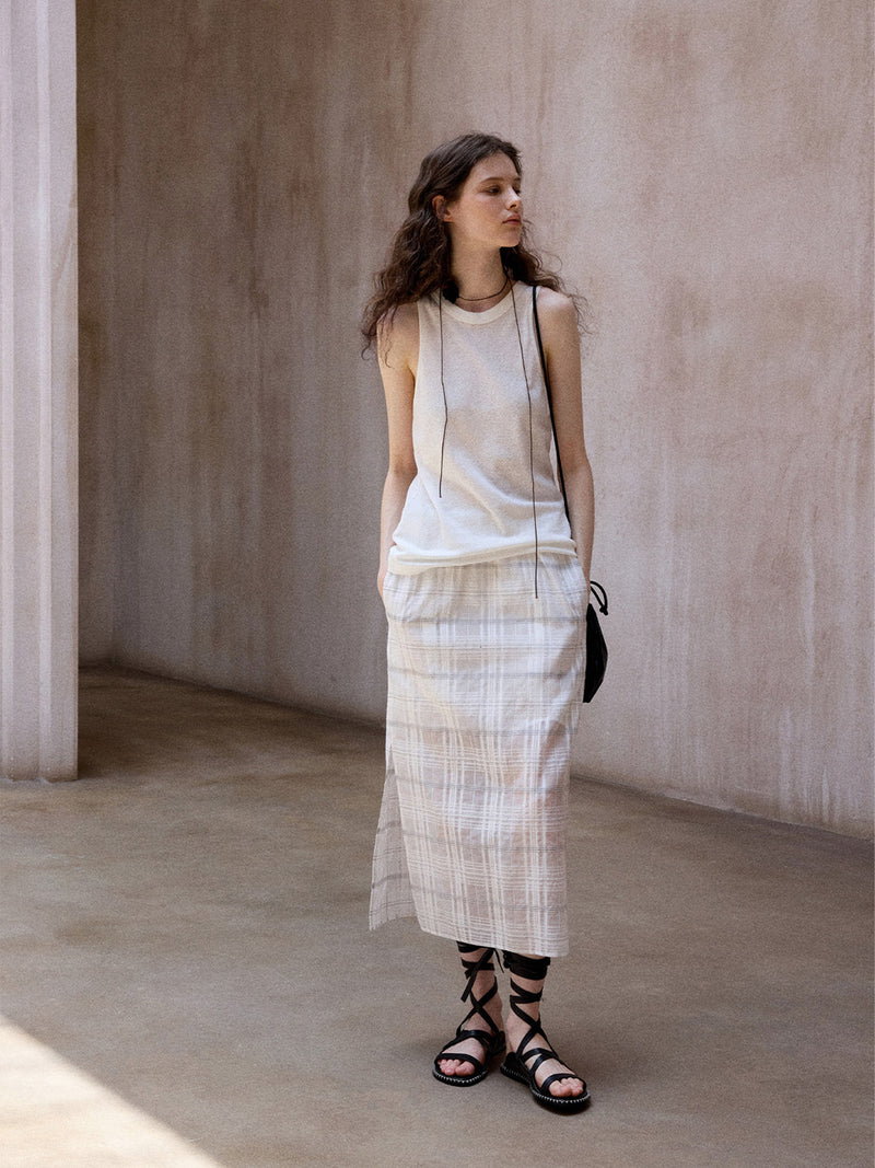Lattice Wrap Skirt