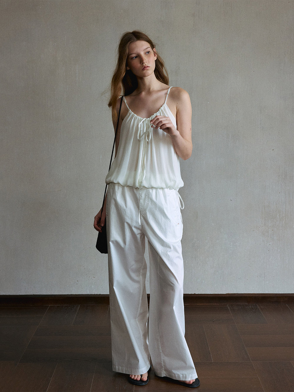 Onyx Drawstring Wide-Leg