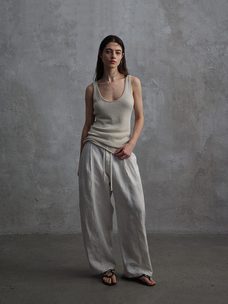Nocturne Lyocell-Linen Trousers