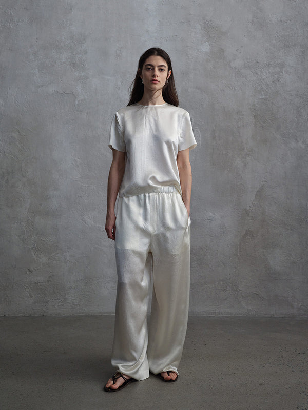 Eclipse Satin Column Trousers