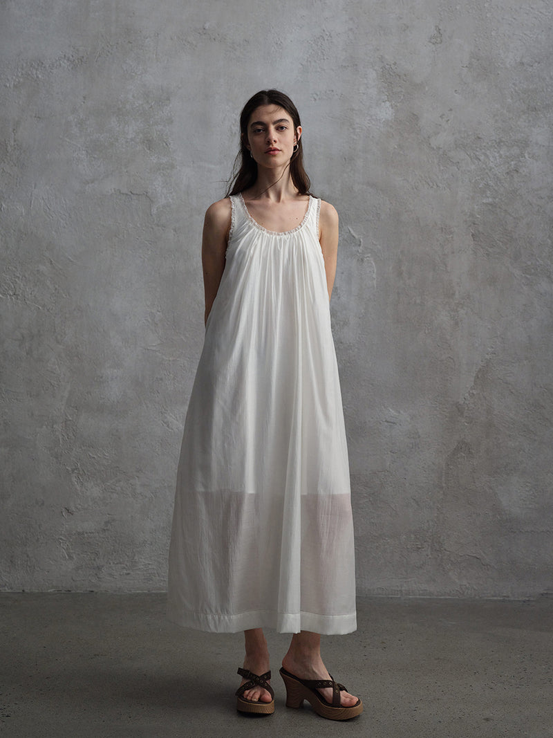 Vapor Embroidered Vest Dress