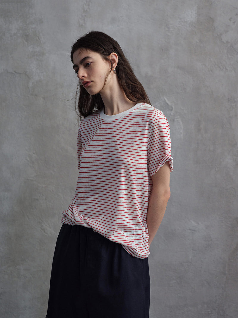 Cinder Lyocell T-shirt a Righe