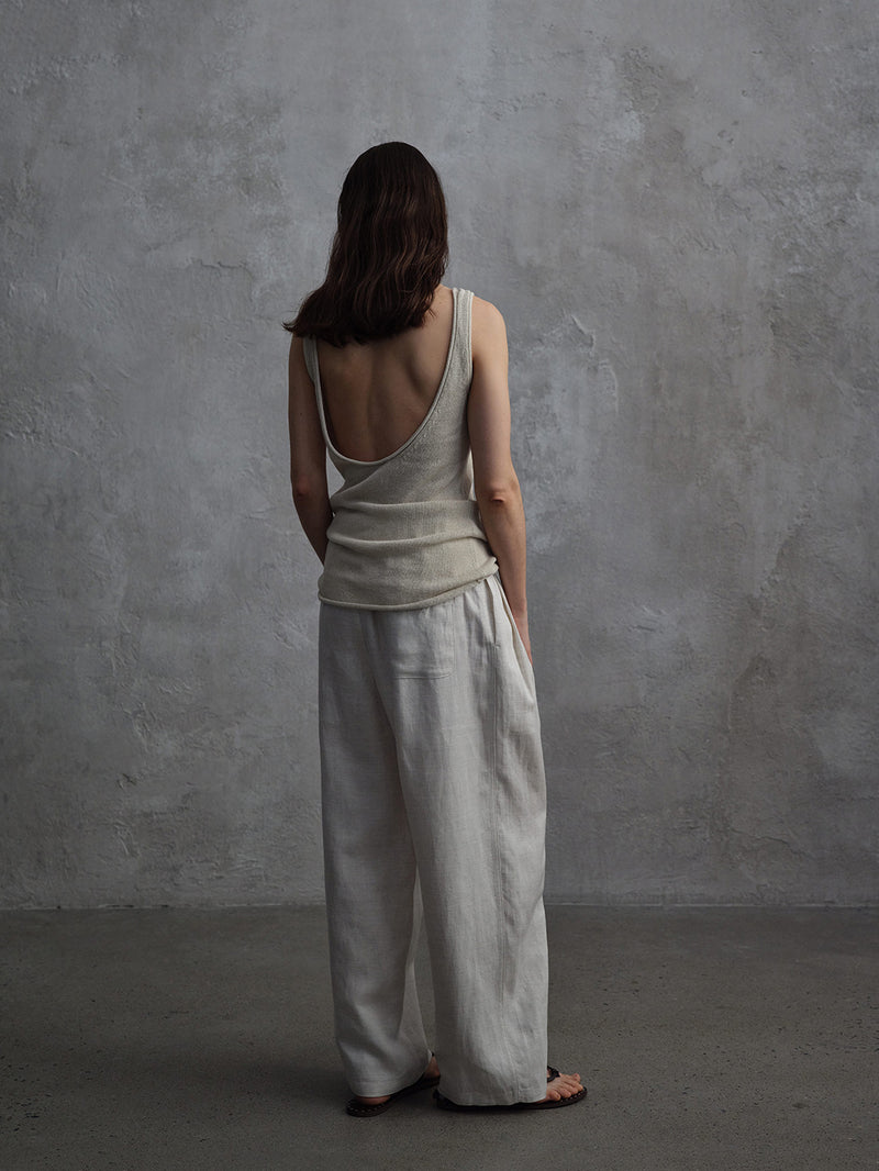 Nocturne Lyocell-Linen Trousers