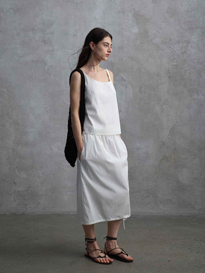 Cinder Satin Tank