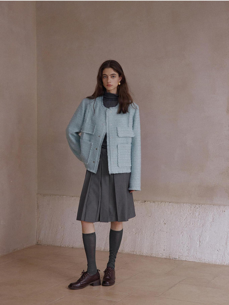 Maura Wool Pleat Skirt