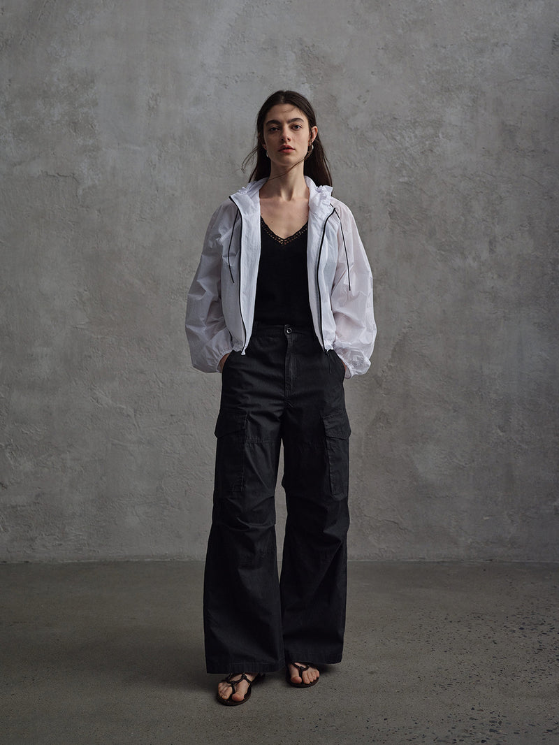 Lucent Washed Cargo Trousers