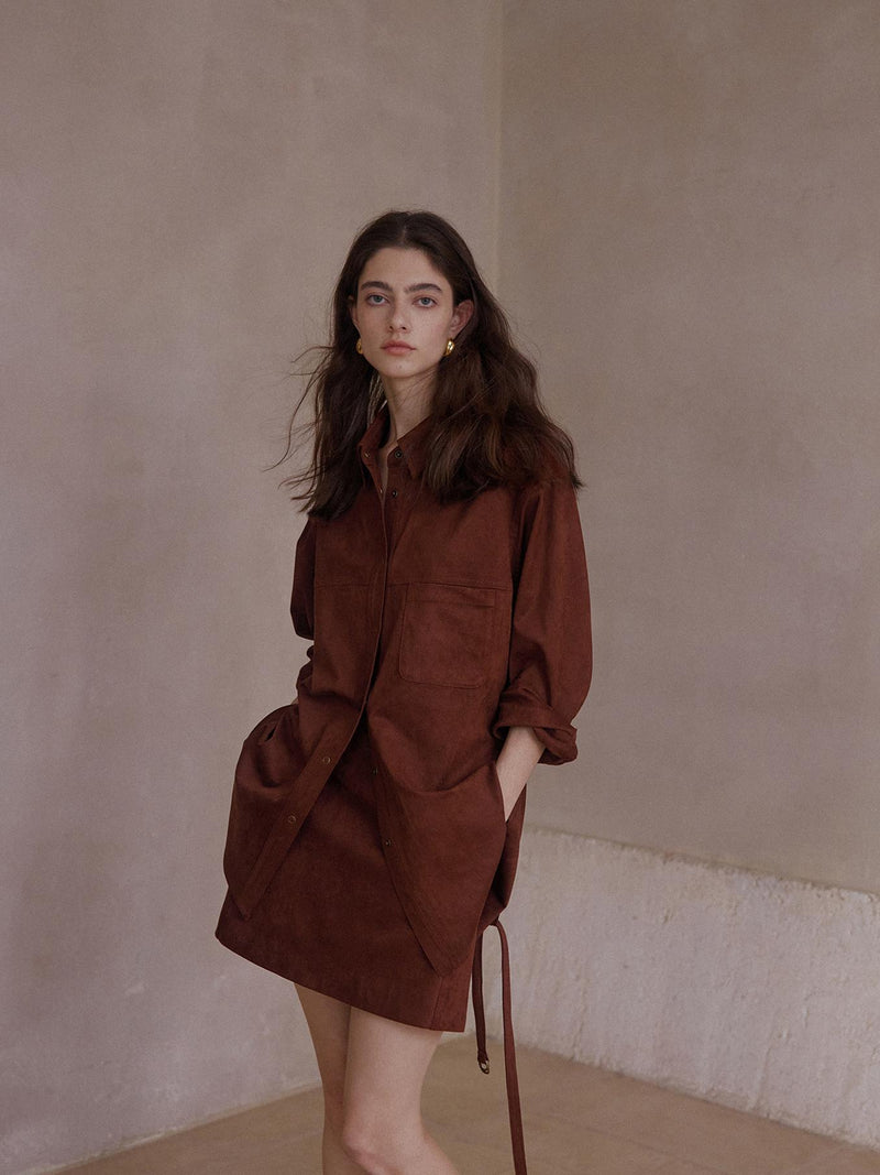 Veyra Suede Skirt